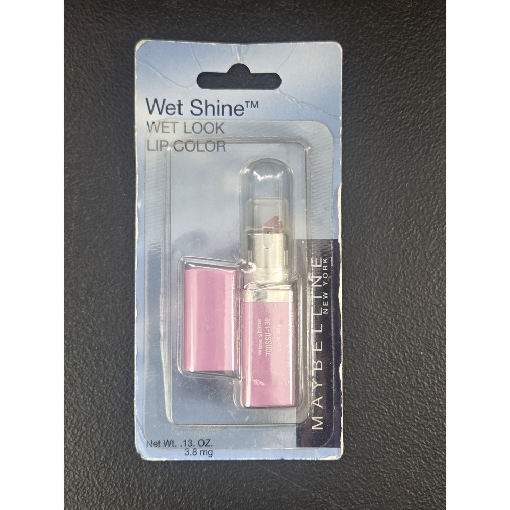 Maybelline Wet Shine Diamonds Lipstick, 130‎ Wine Shine